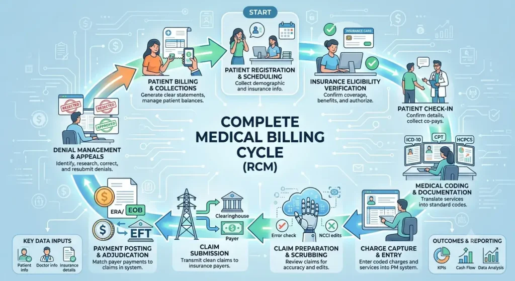 Complete Medical Billing Cycle (RCM)