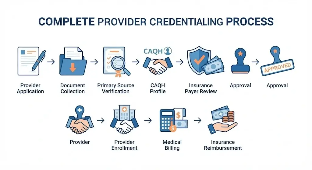 complete provider credentialing process