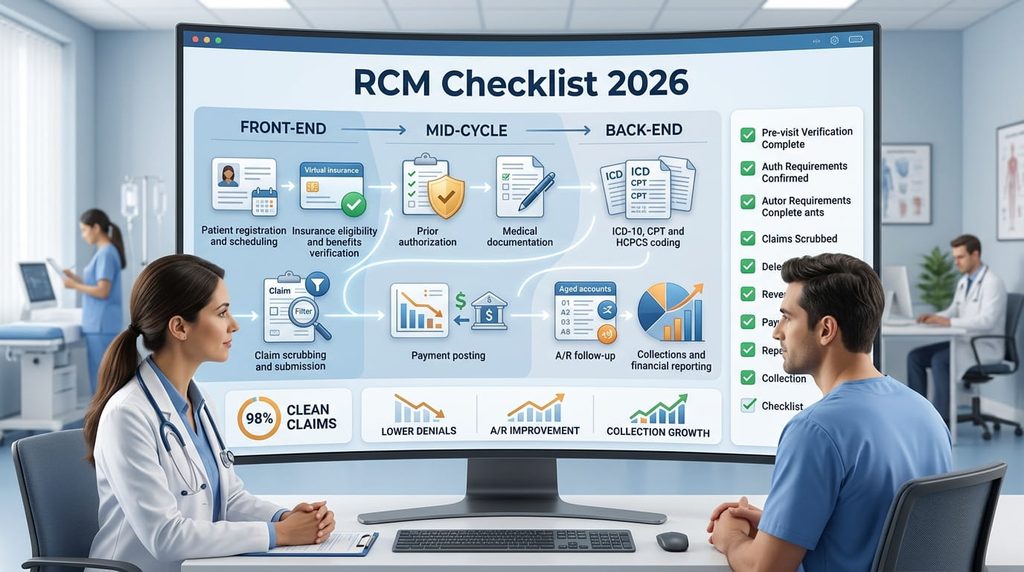 RCM Checklist for U.S. Medical Practices in 2026.