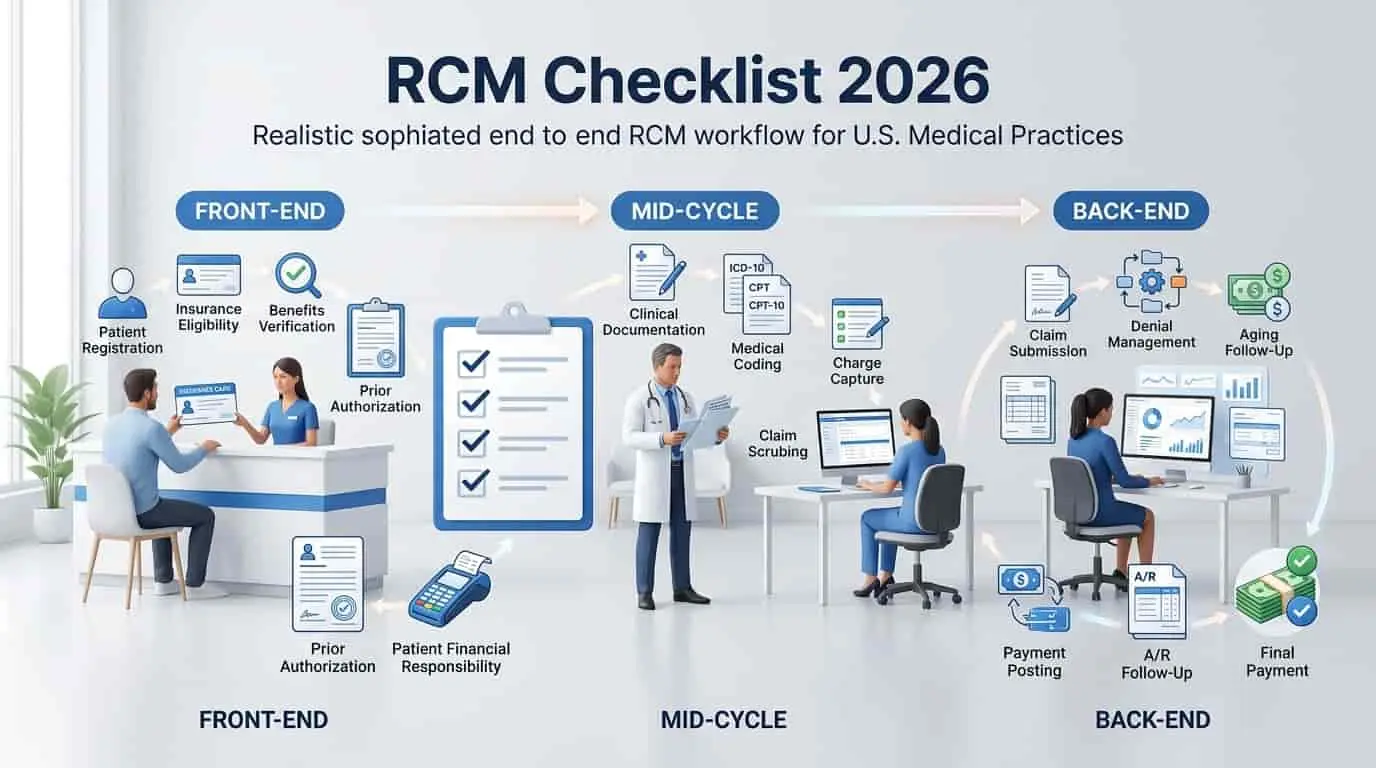 RCM Checklist for U.S. Medical Practices in 2026.